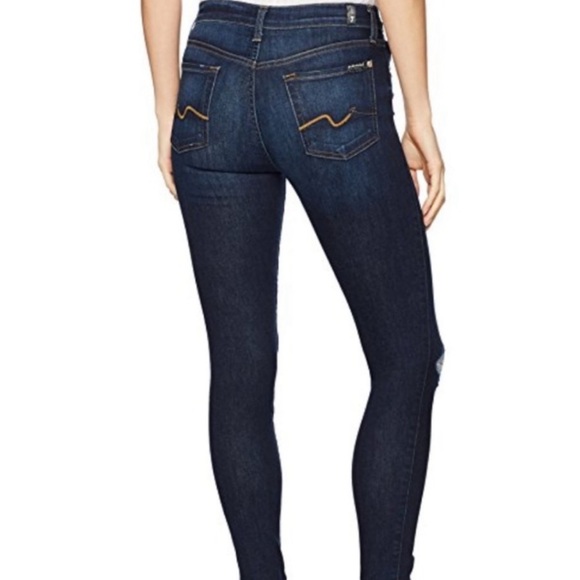 7 For All Mankind Denim - 7 for all mankind ankle gwen every fringe hem sz 30